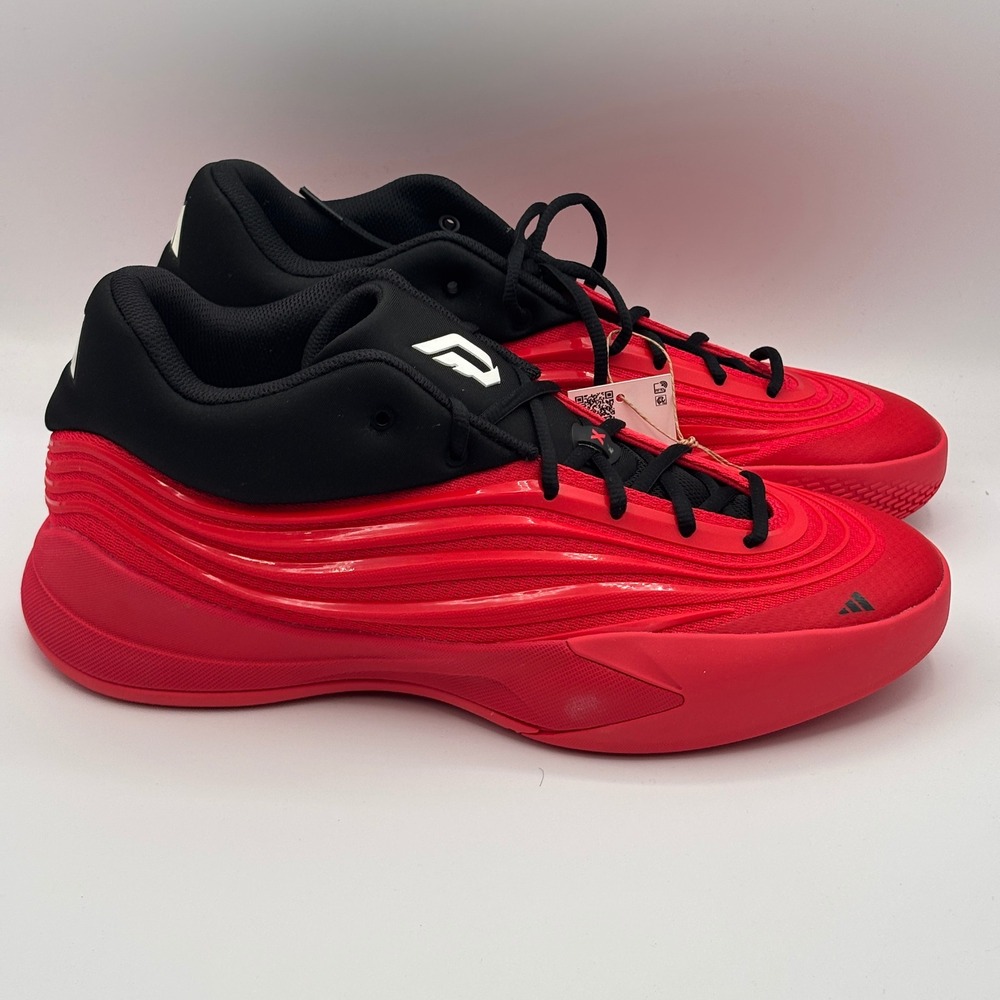 Adidas Dame 8 EXTPLY Shoes Men Size 11.5 Red Black Basketball JP6093